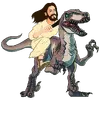 jesus-riding-dinosaur-funny-dino-and-jesus-lover-licensed-art-transparent.webp