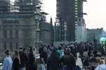 Anger as people crowd together to clap NHS on Westminster Bridge ...